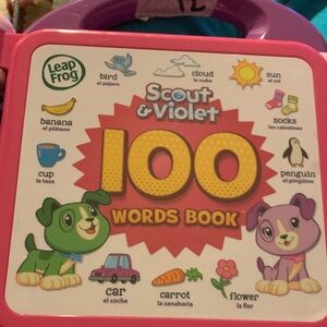 LeapFrog Scout & Violet 100 Words Book - Pink